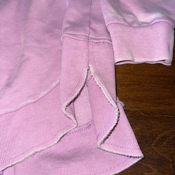 Women's Pink Crew Neck Sweater - Picture 3 of 4